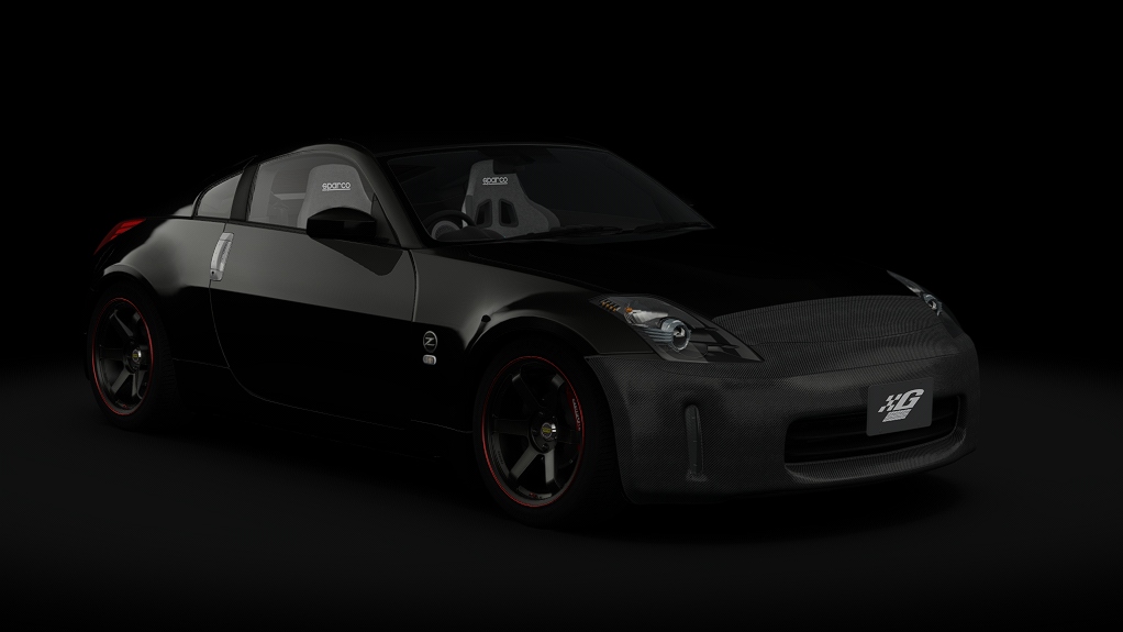 black Nissan 350z – Street Tuned – Initial G — black