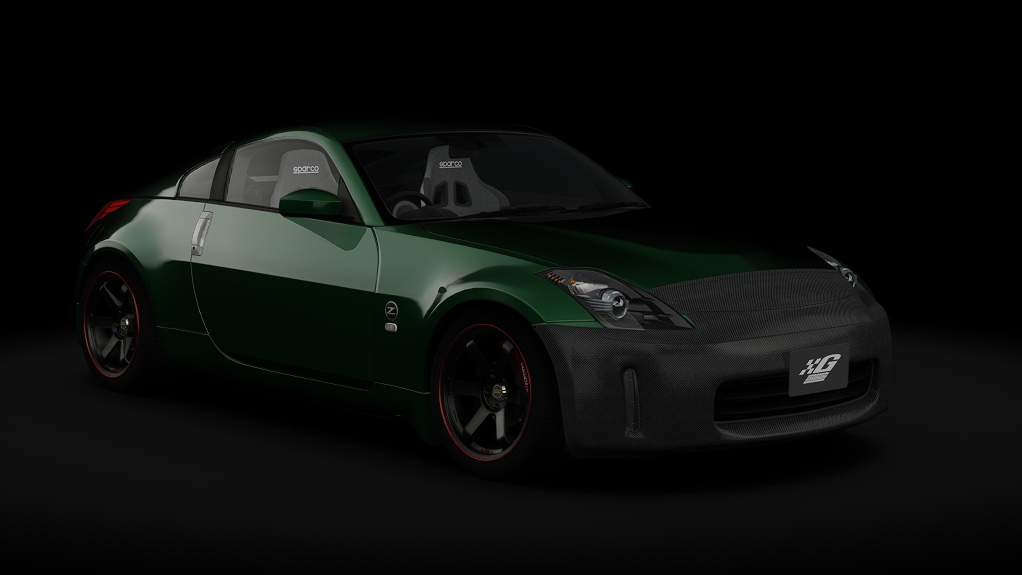 green Nissan 350z – Street Tuned – Initial G — green