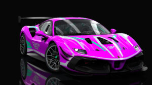 Ferrari 488 Challenge Evo 2020 – Initial G — INITIAL G Black Neon Pink